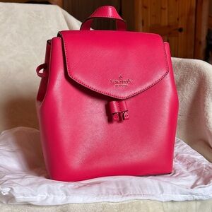 kate spade Bright Pink Saffiano Leather Mini Backpack